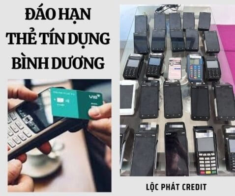 rút tiền và đáo hạn thẻ tín dụng tại Bình Dương